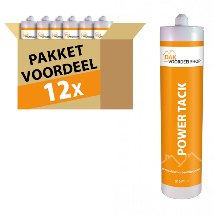 12 stuks Power-Tack 310 ml - pakketvoordeel